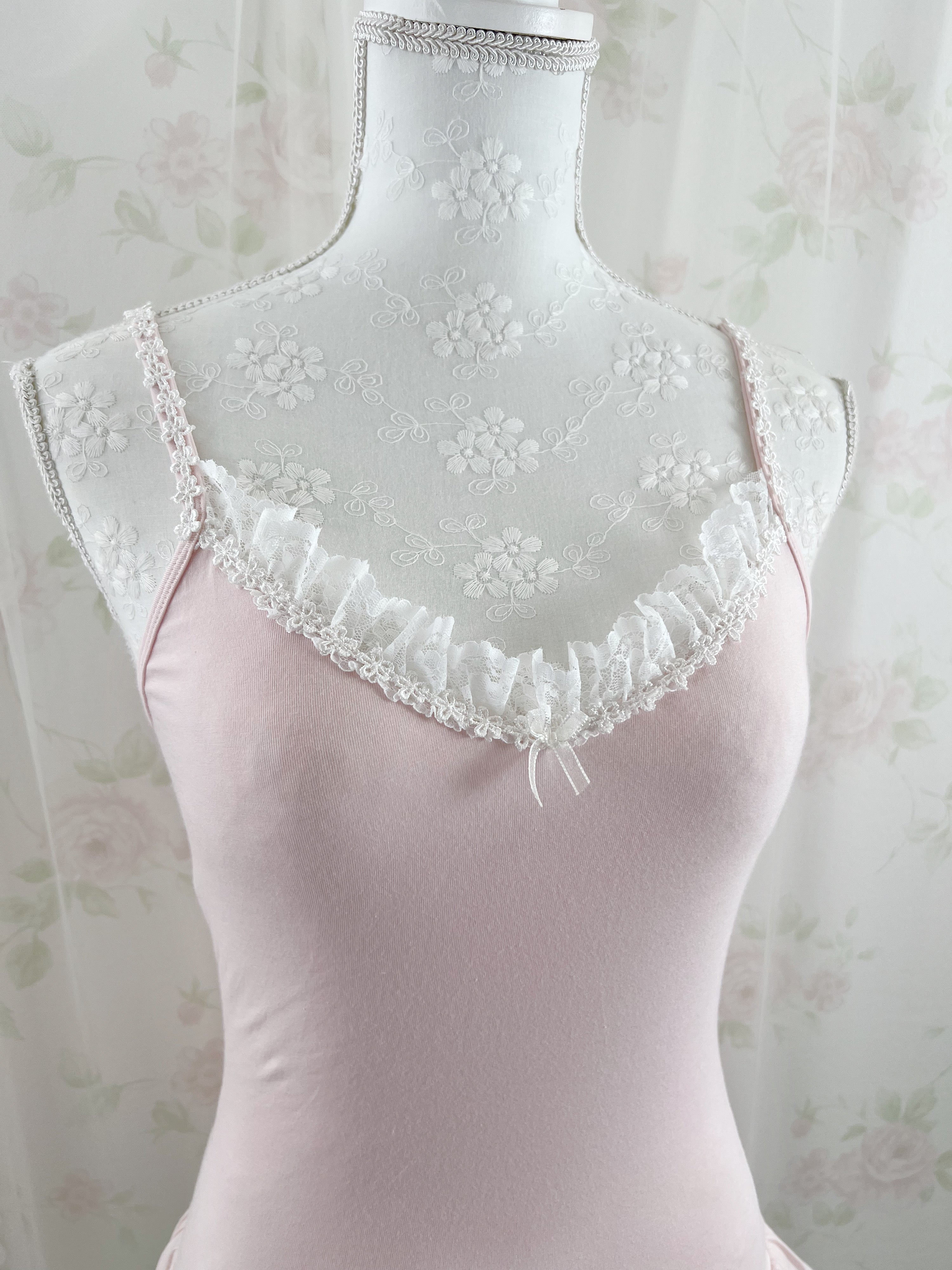 (Pre-order)Vintage Angel Tailor Pink Laloli Dress&Cami Set