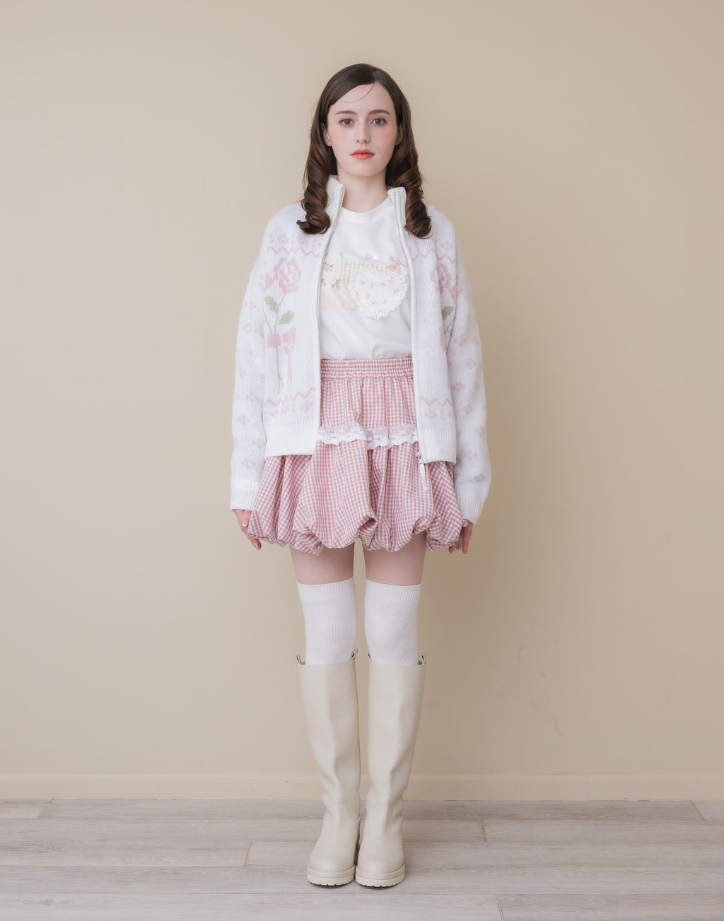 Lolime lacy balloon skirt