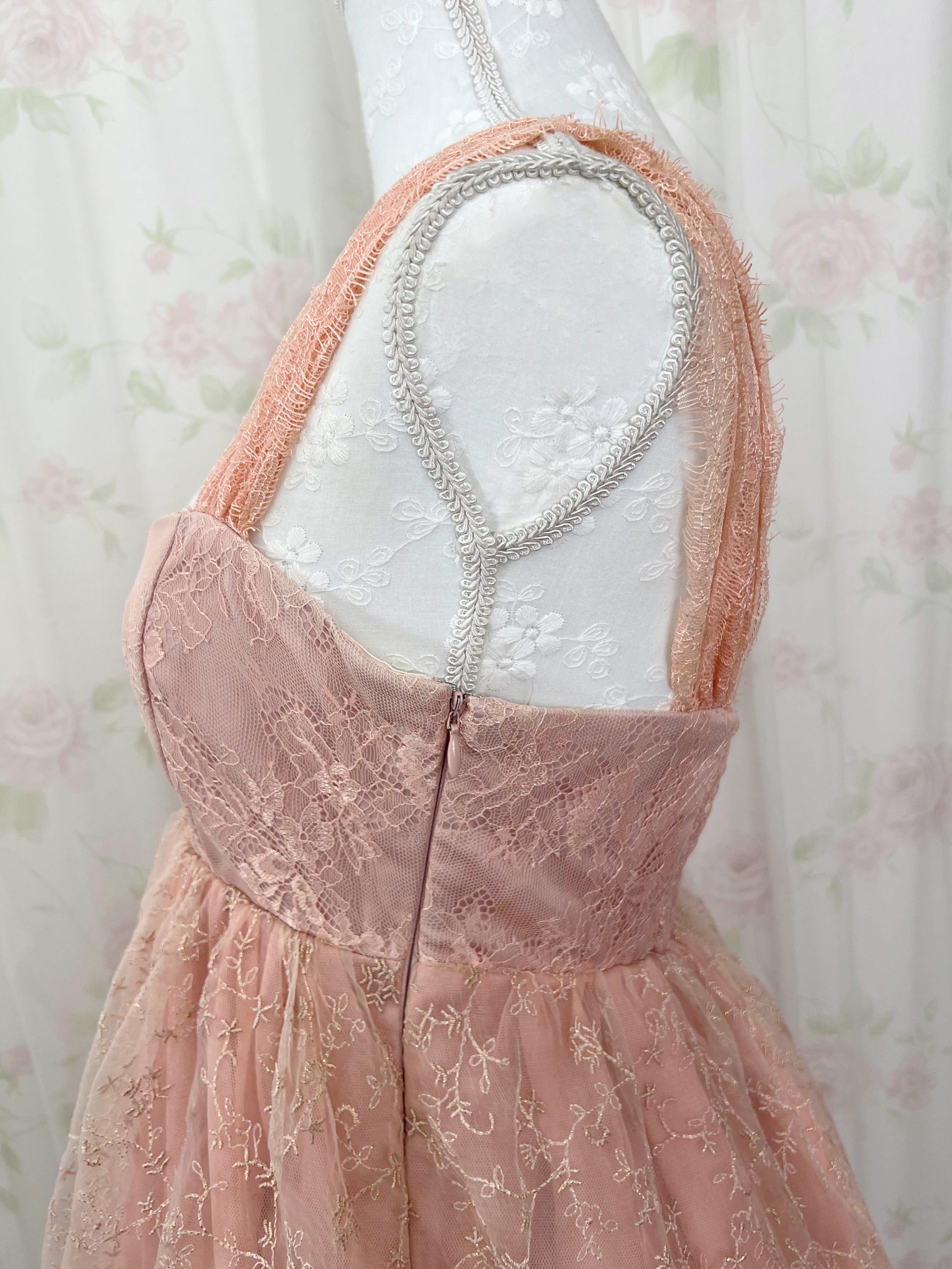 MERCURYDUO Floral Embroidery Lace Dress