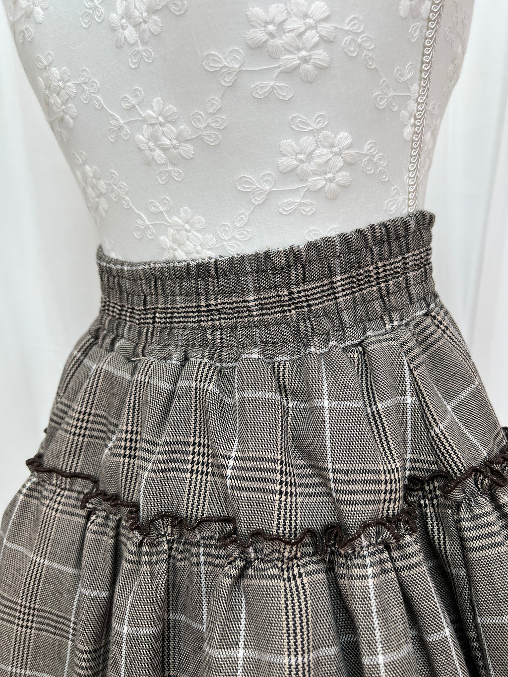 2 Layered Checked Sukapan (Sweet Brown)