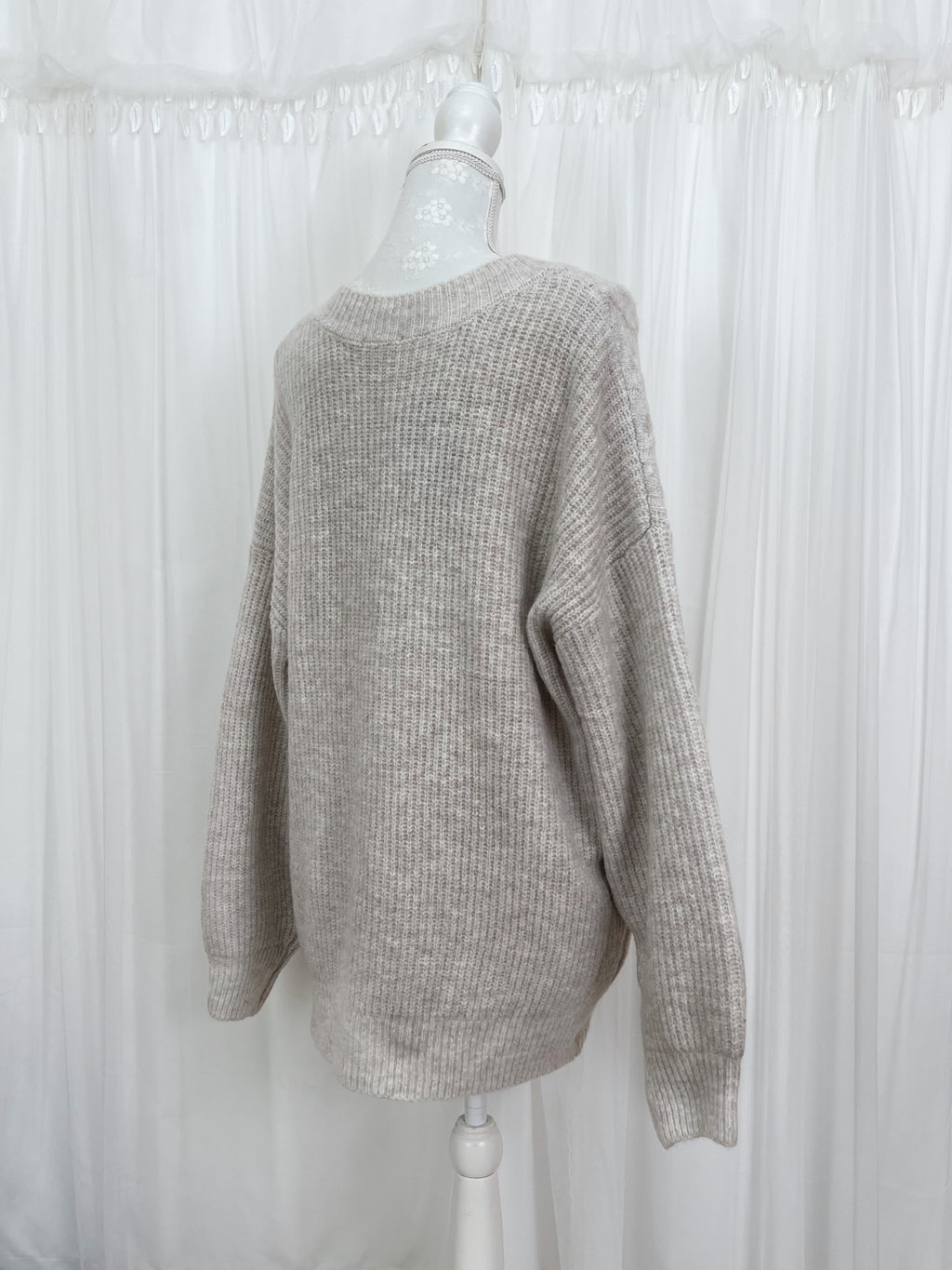 Oversized Soft Cardigan (Oatmeal)