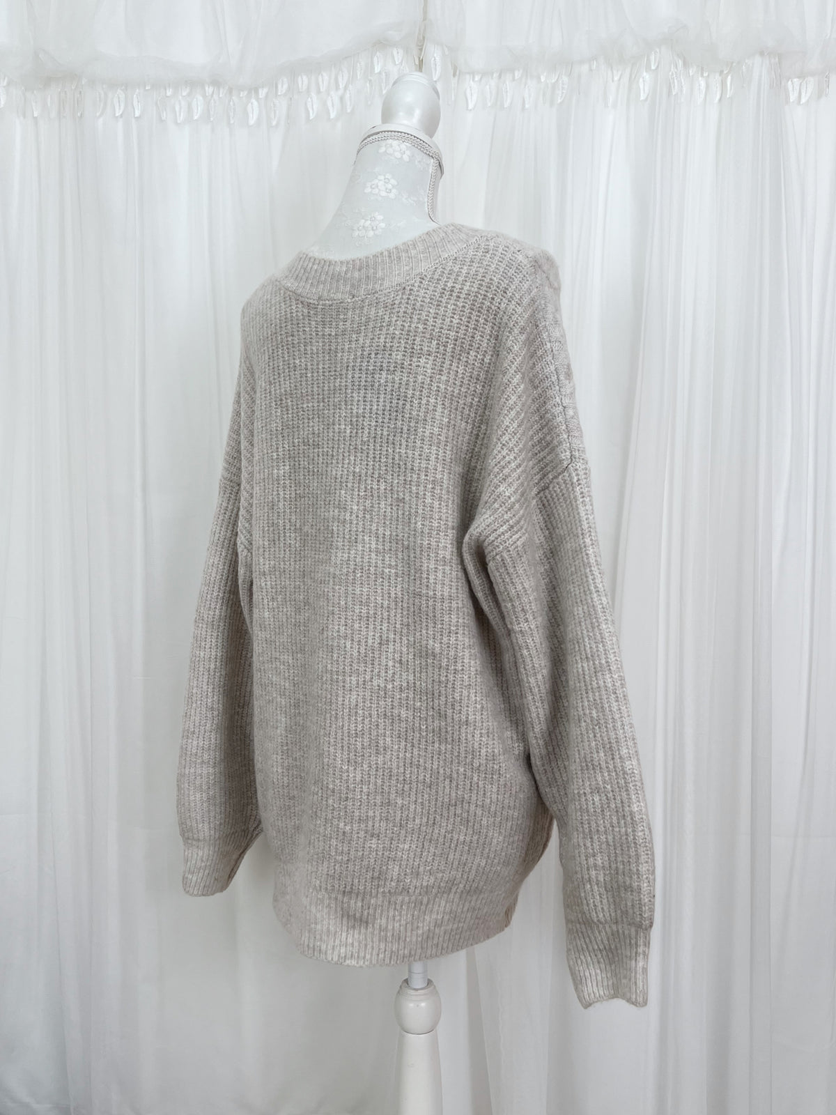 Oversized Soft Cardigan (Oatmeal)