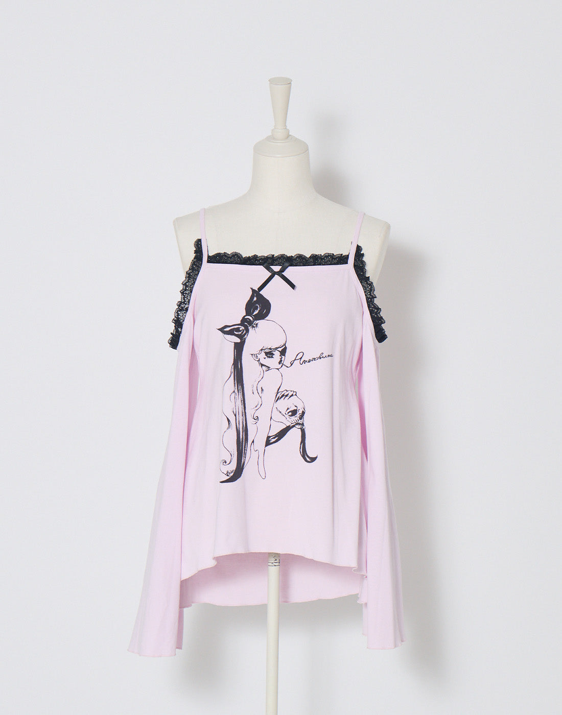AVENCHUMU ERICO collaboration illustration flare sleeve top