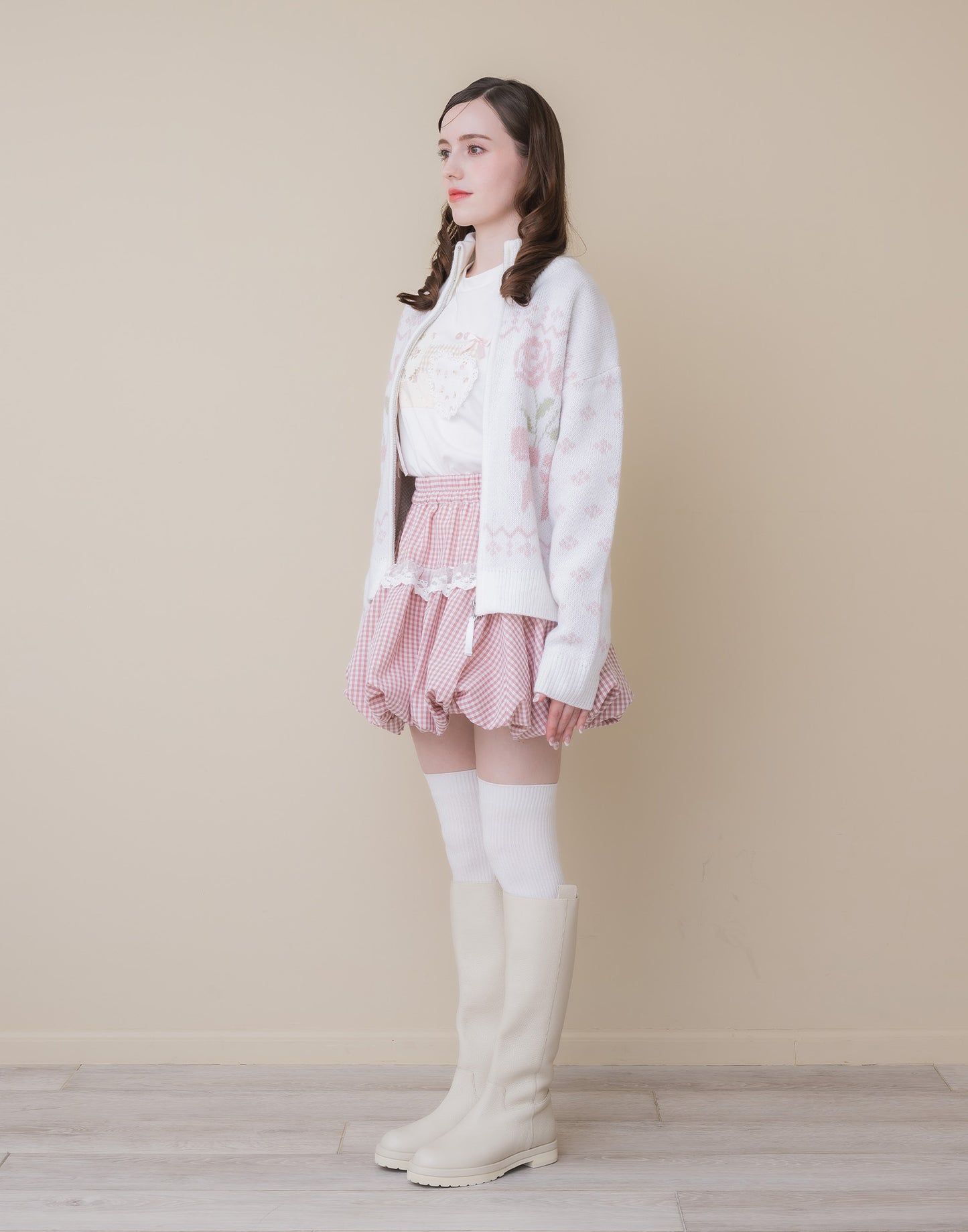 Lolime lacy balloon skirt