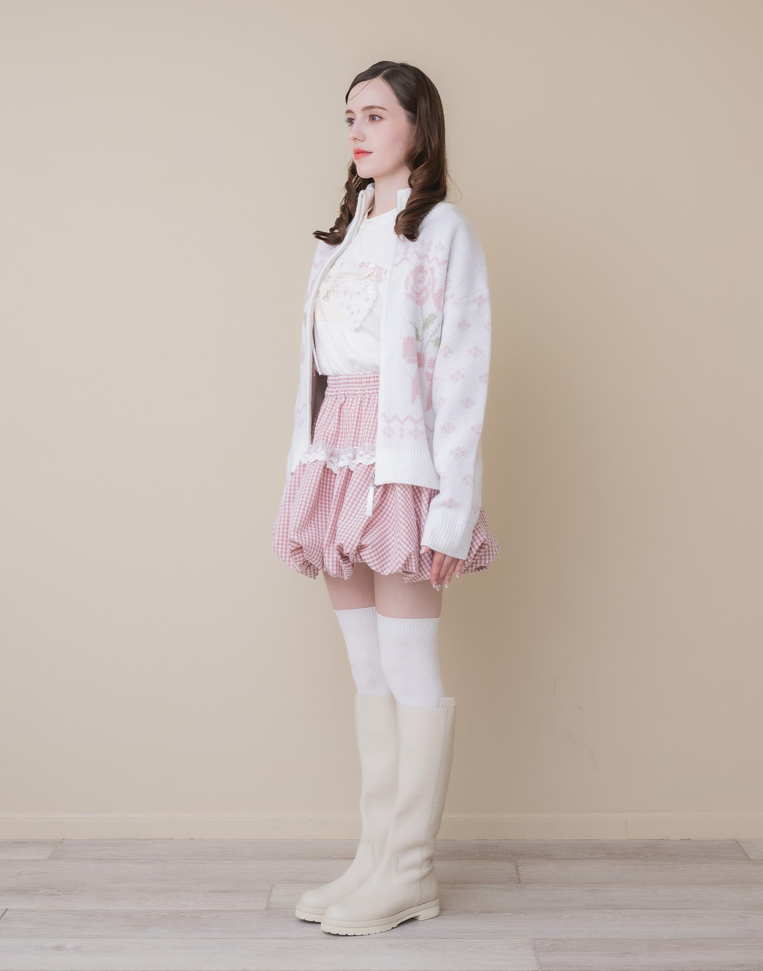 Lolime lacy balloon skirt