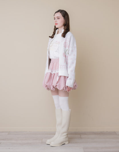 Lolime lacy balloon skirt