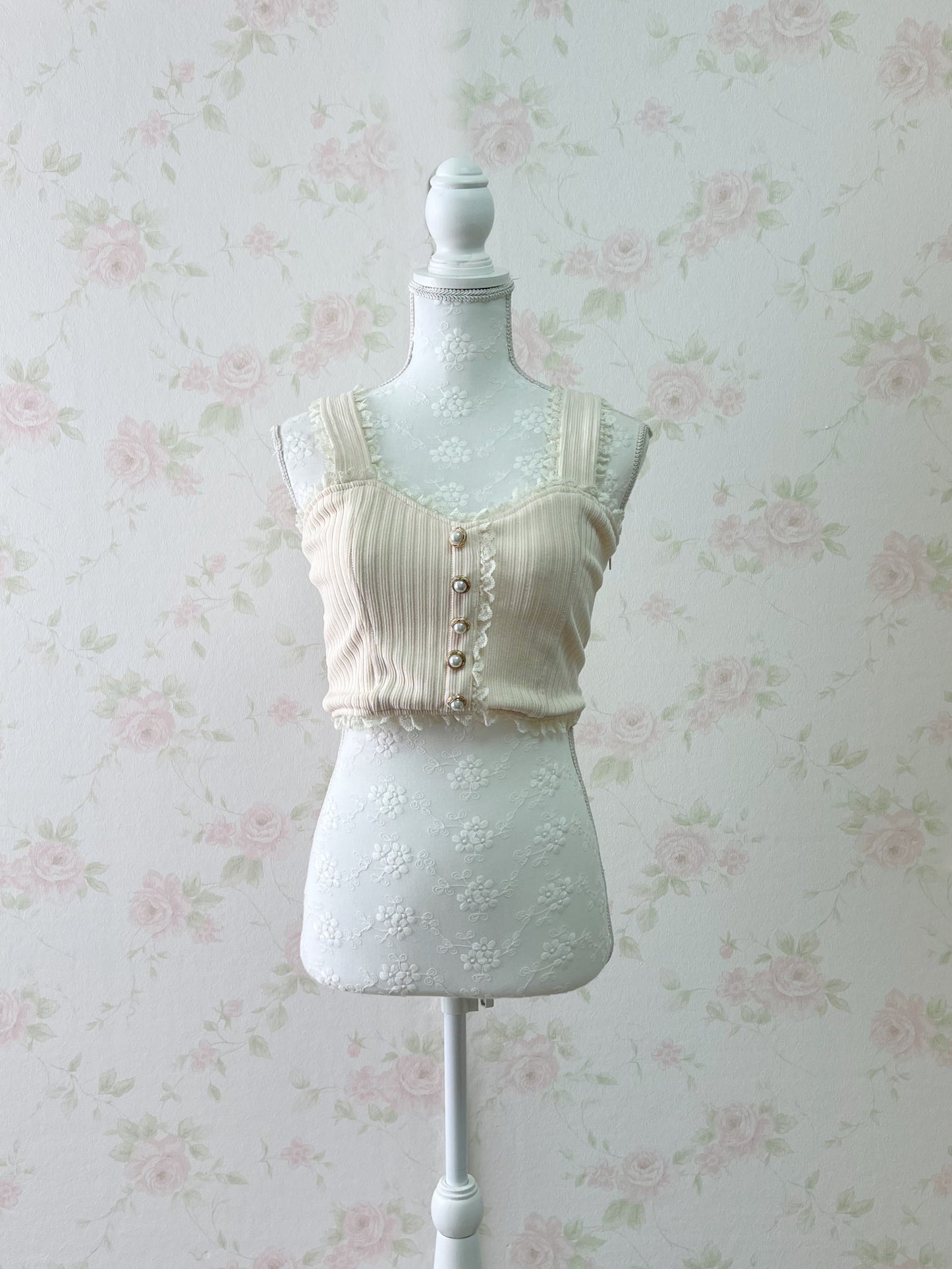 ROJITA Back Bow Bustier (Ivory)