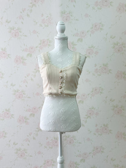 ROJITA Back Bow Bustier (Ivory)
