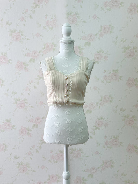 ROJITA Back Bow Bustier (Ivory)