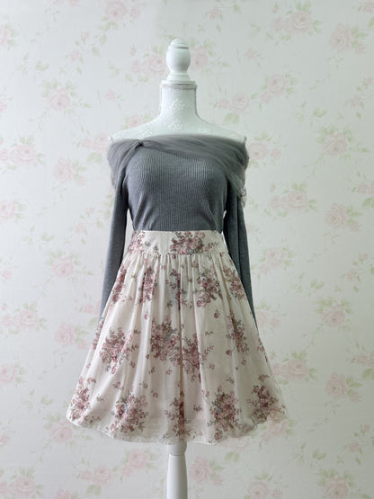 GRL Pleated Checked Skirt (Pink)