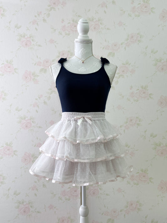 (18% OFF) LIZ LISA Tulle Bow Camisole (Navy)