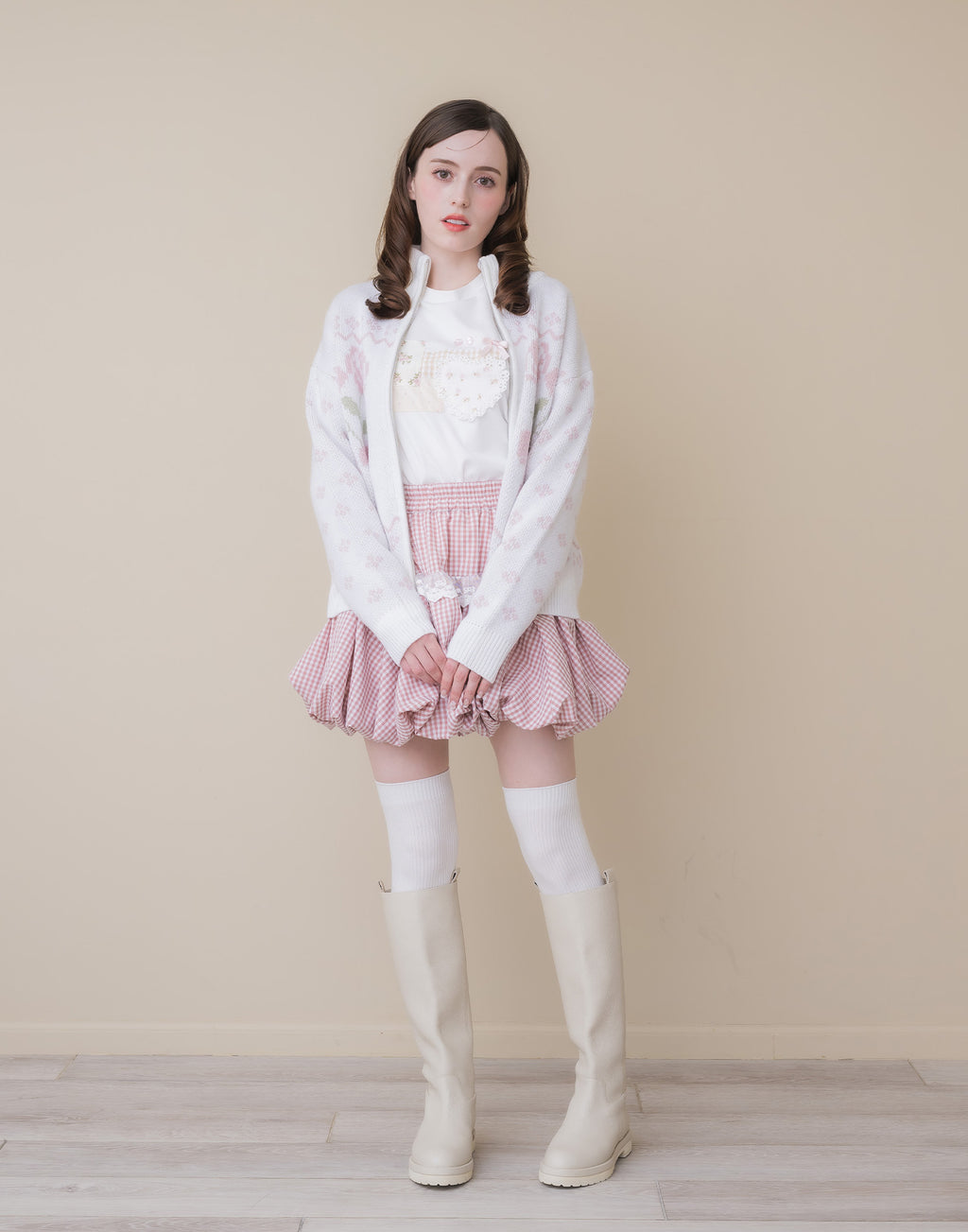 Lolime lacy balloon skirt