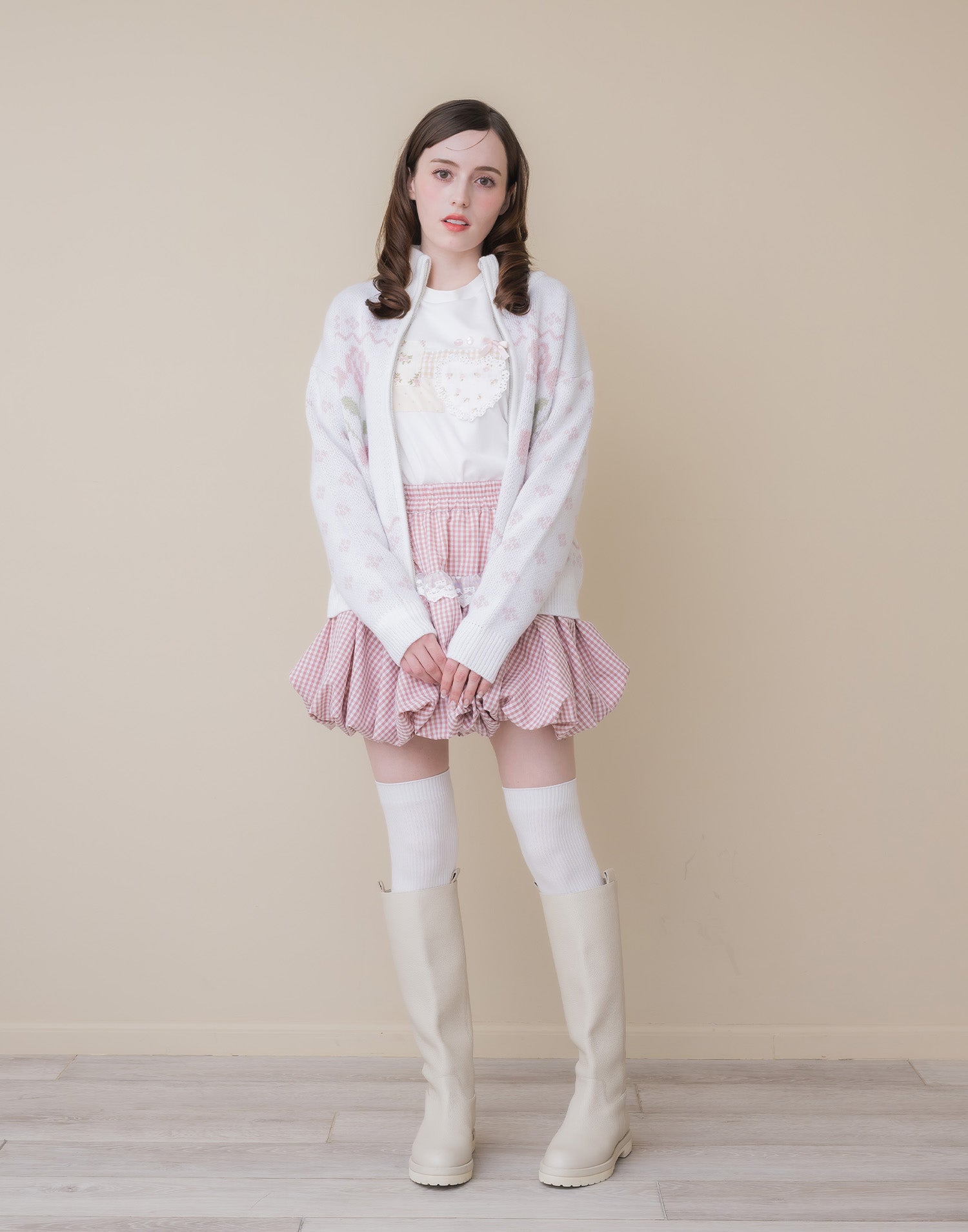 Lolime lacy balloon skirt