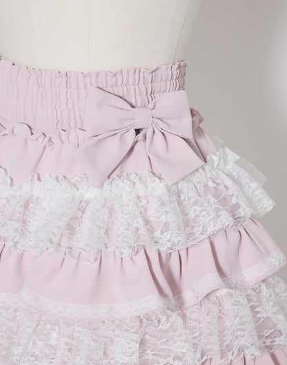 mellfy memory Lace tutu drawers mini Skirt