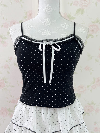 Olive des Olive Polka Dot Camisole (Black)