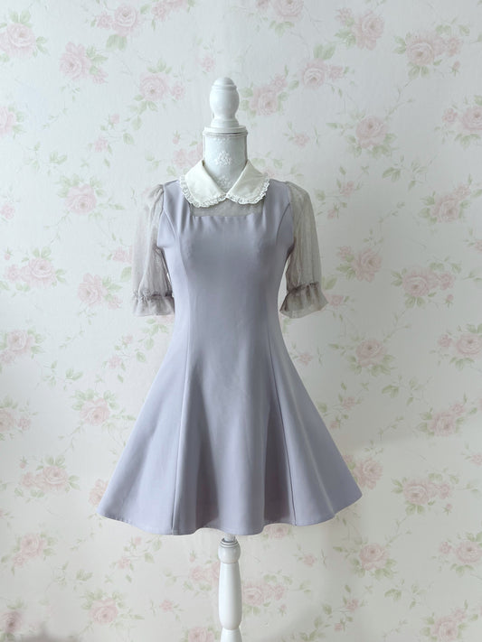 ROJITA Tulle Sleeve A-Line Dress