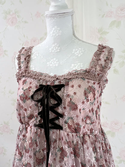 axes femme Floral Laced Up Tunic Top