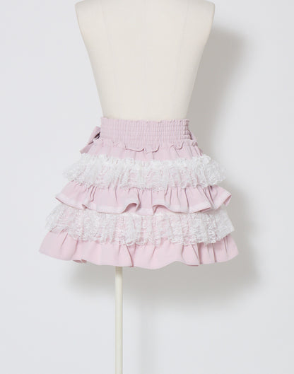 mellfy memory Lace tutu drawers mini Skirt