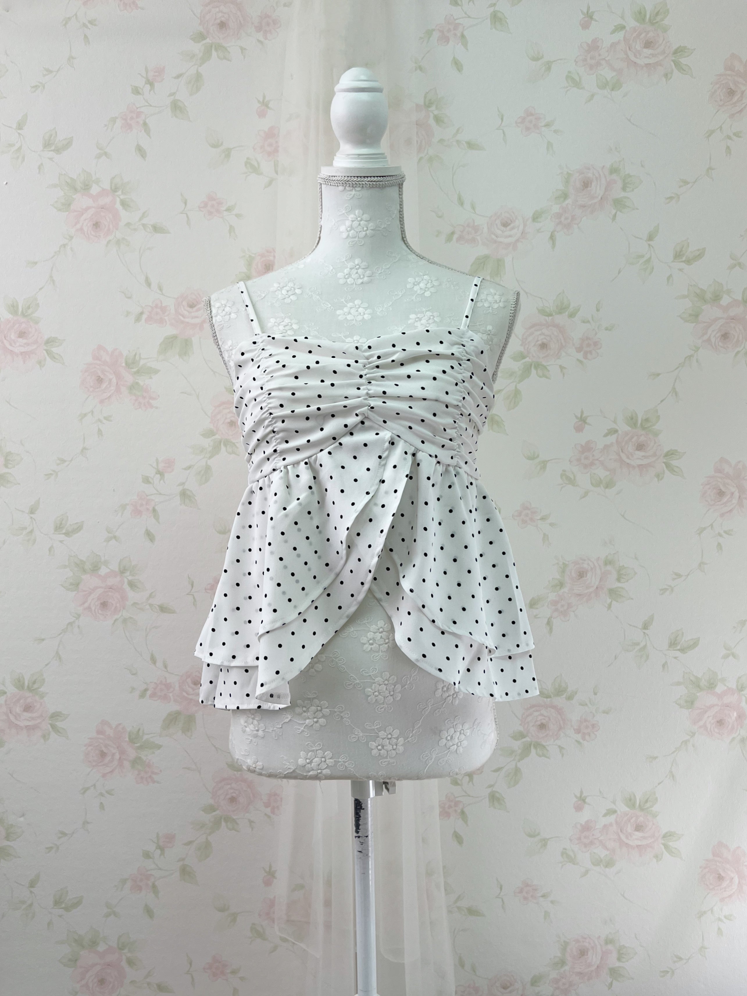 Polka Dot Flare Camisole