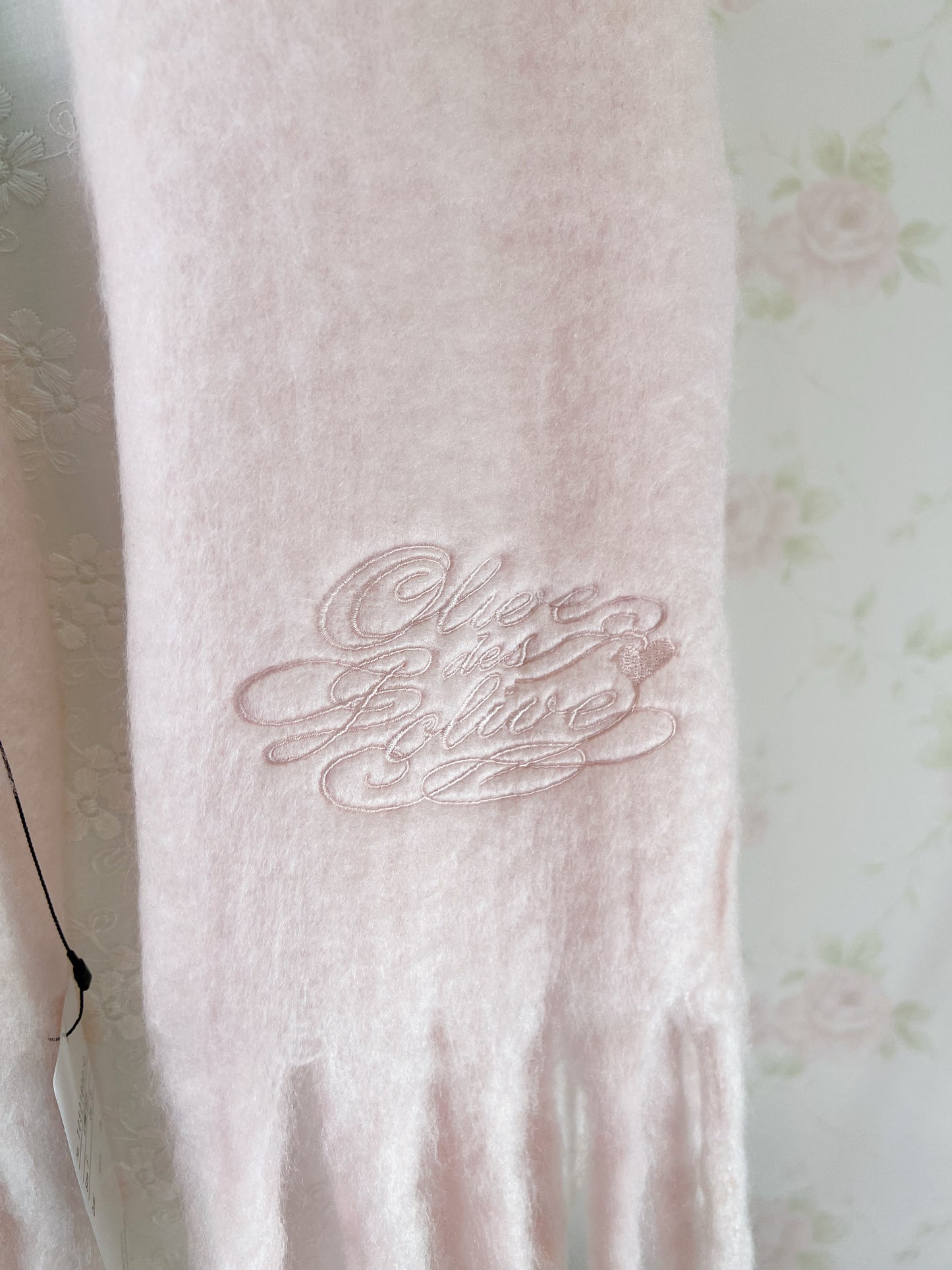 Olive des Olive Logo Embroidery Marshmallow Scarf (Pink)