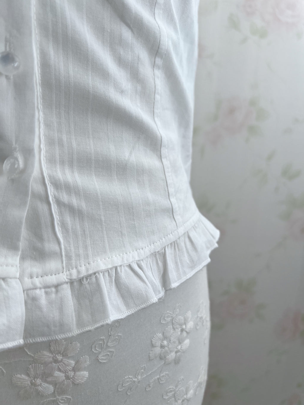 Cotton Princess Blouse (White)