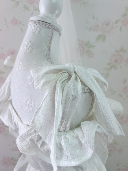 LIZ LISA Shoulder Ribbon Cotton Dress