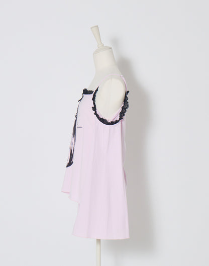 AVENCHUMU ERICO collaboration illustration flare sleeve top