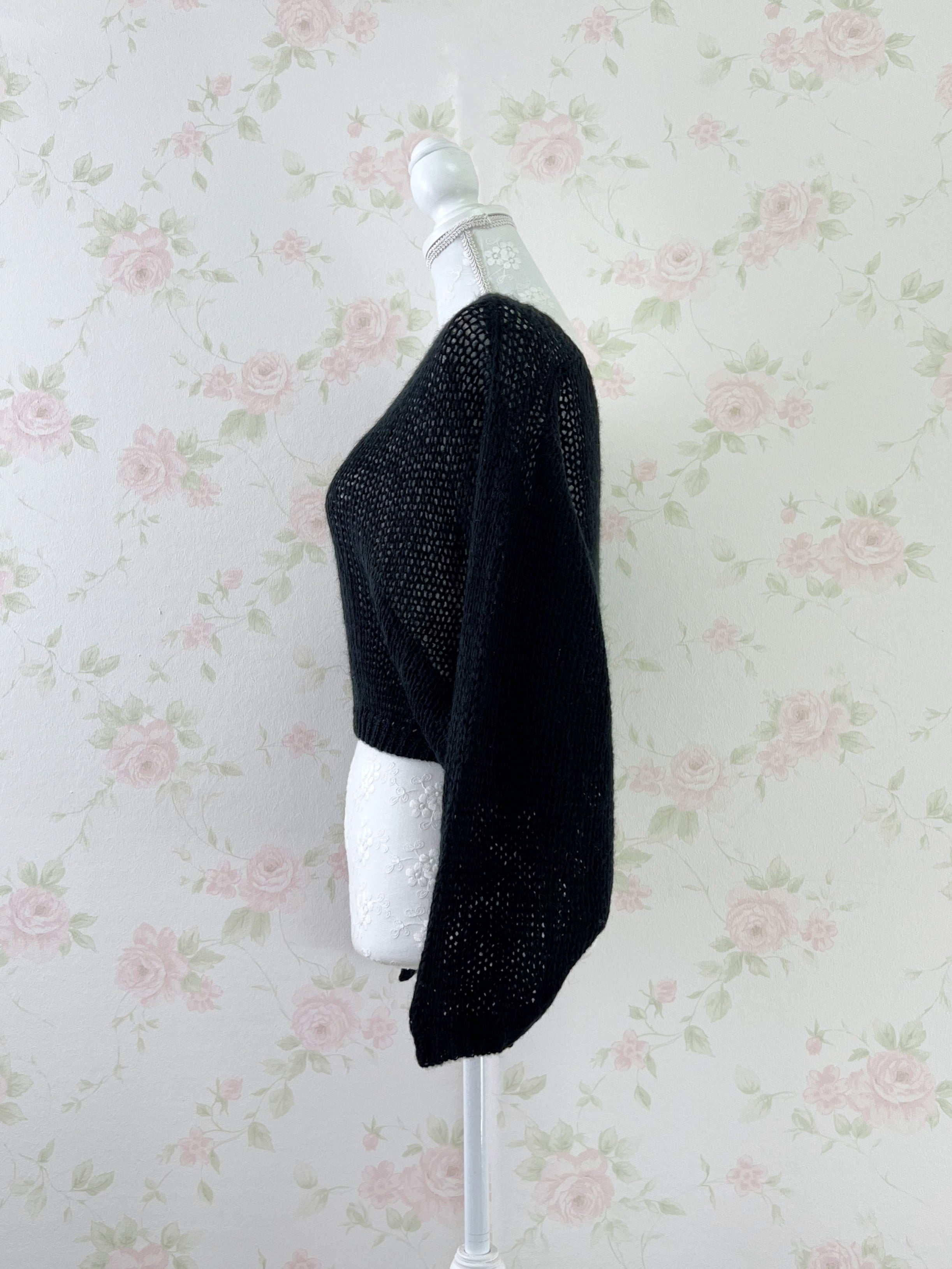 Soft Loose Gyaru Sweater (Black)
