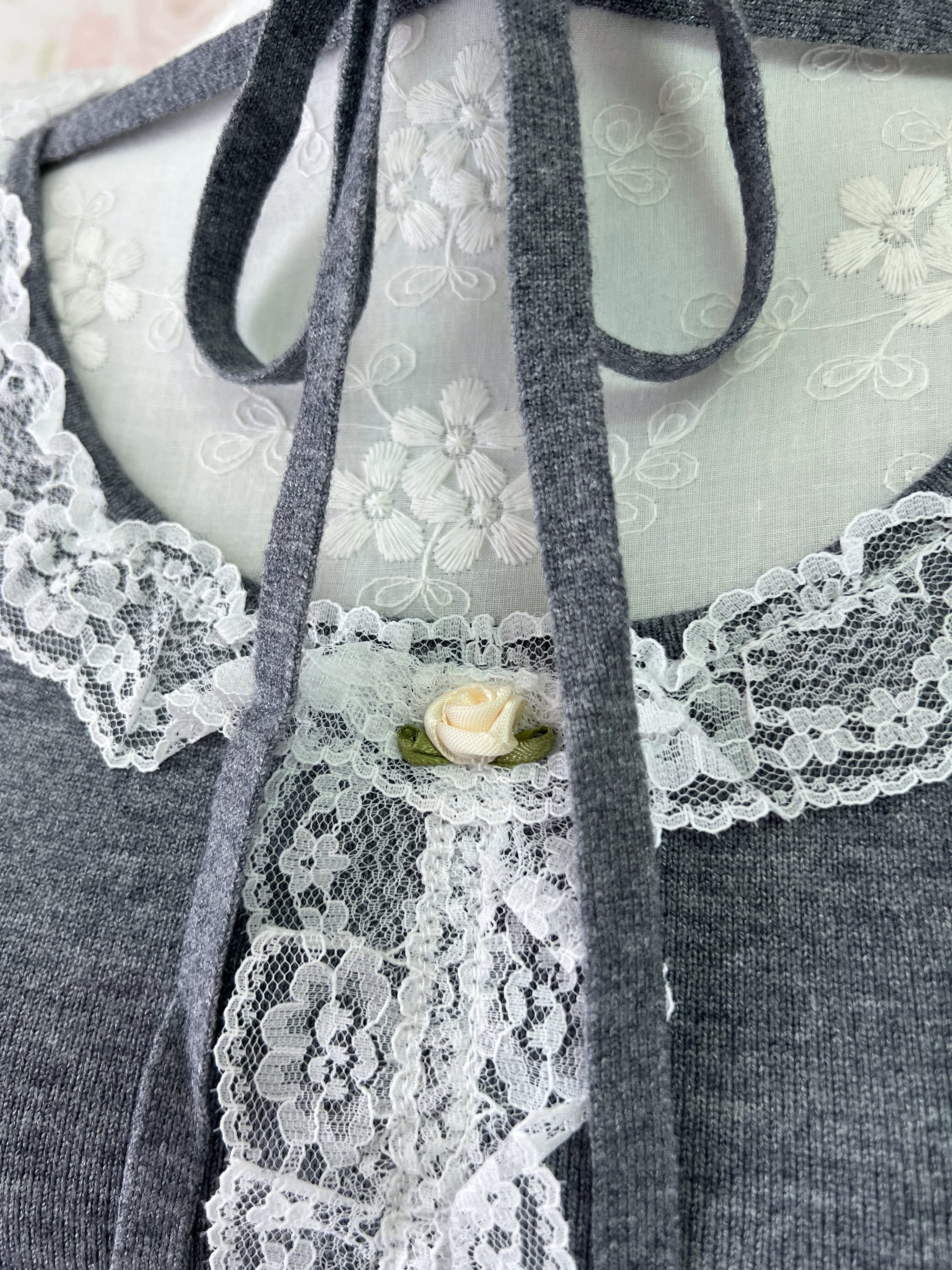 jouetie Choker Attached Top (Gray)
