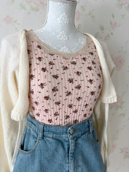 L’EST ROSE Petite Rose Cotton T-Shirt