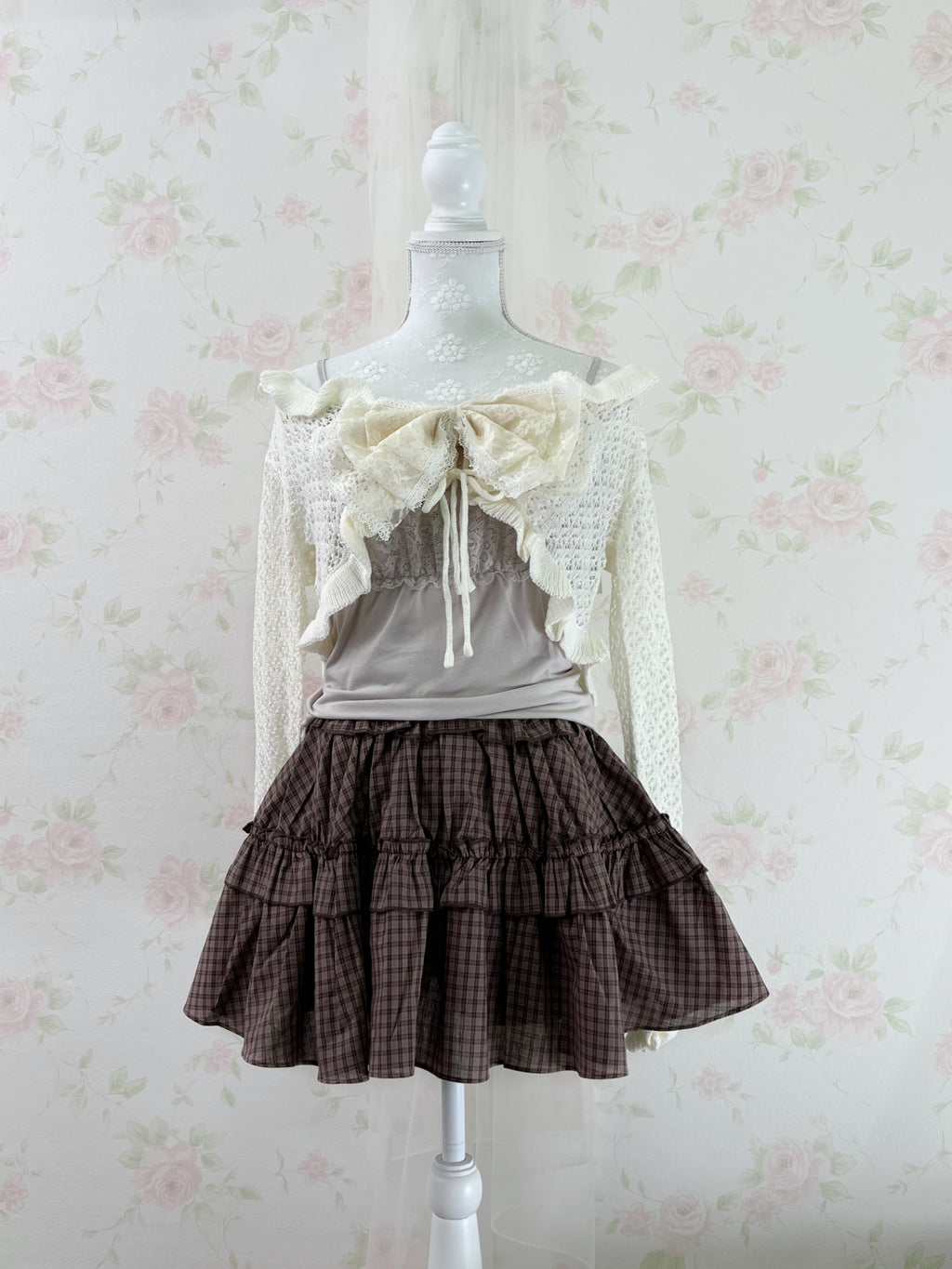 Honeys Lace Camisole (Beige)