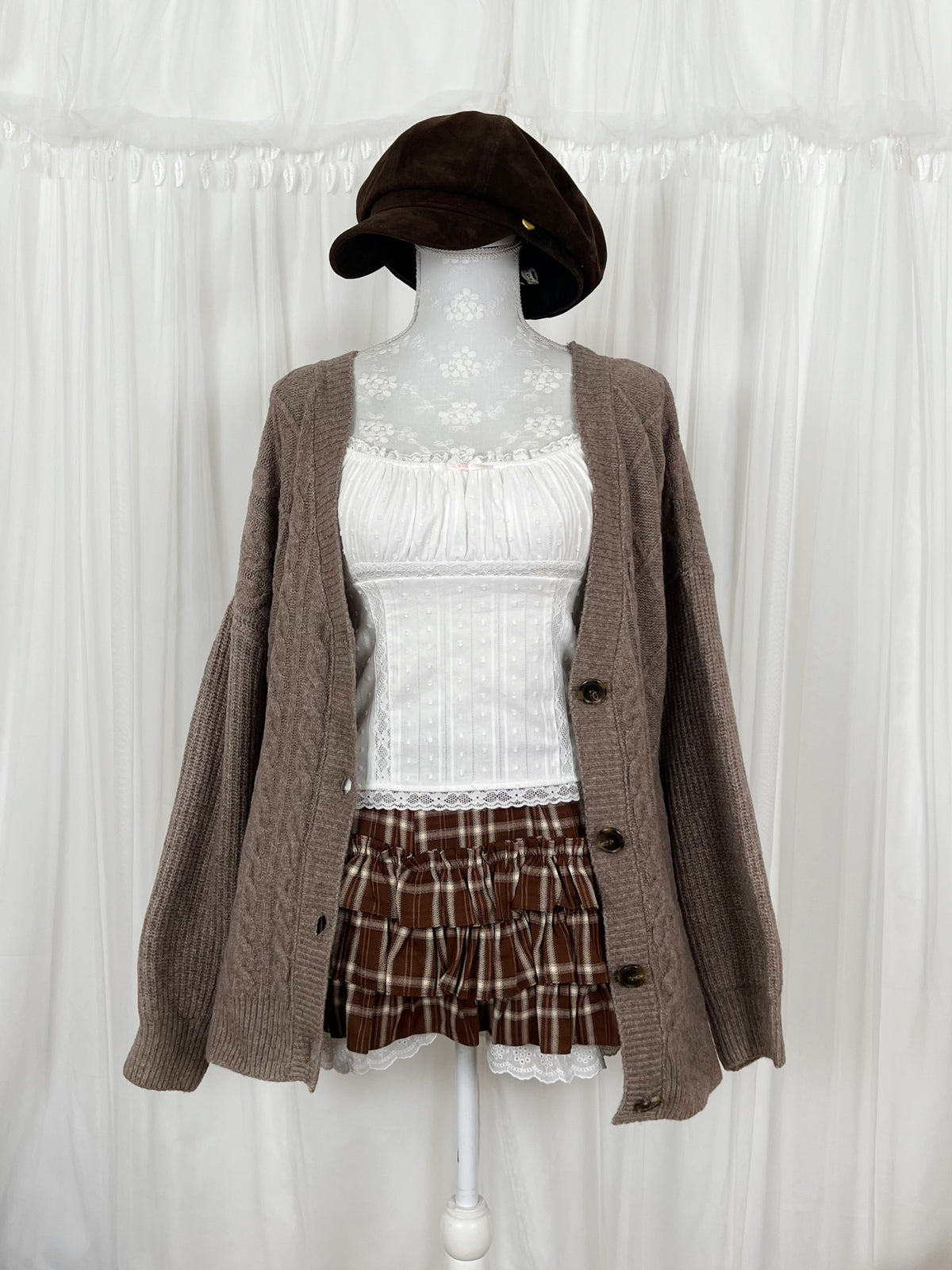 Oversized Soft Cardigan (Chocolate)