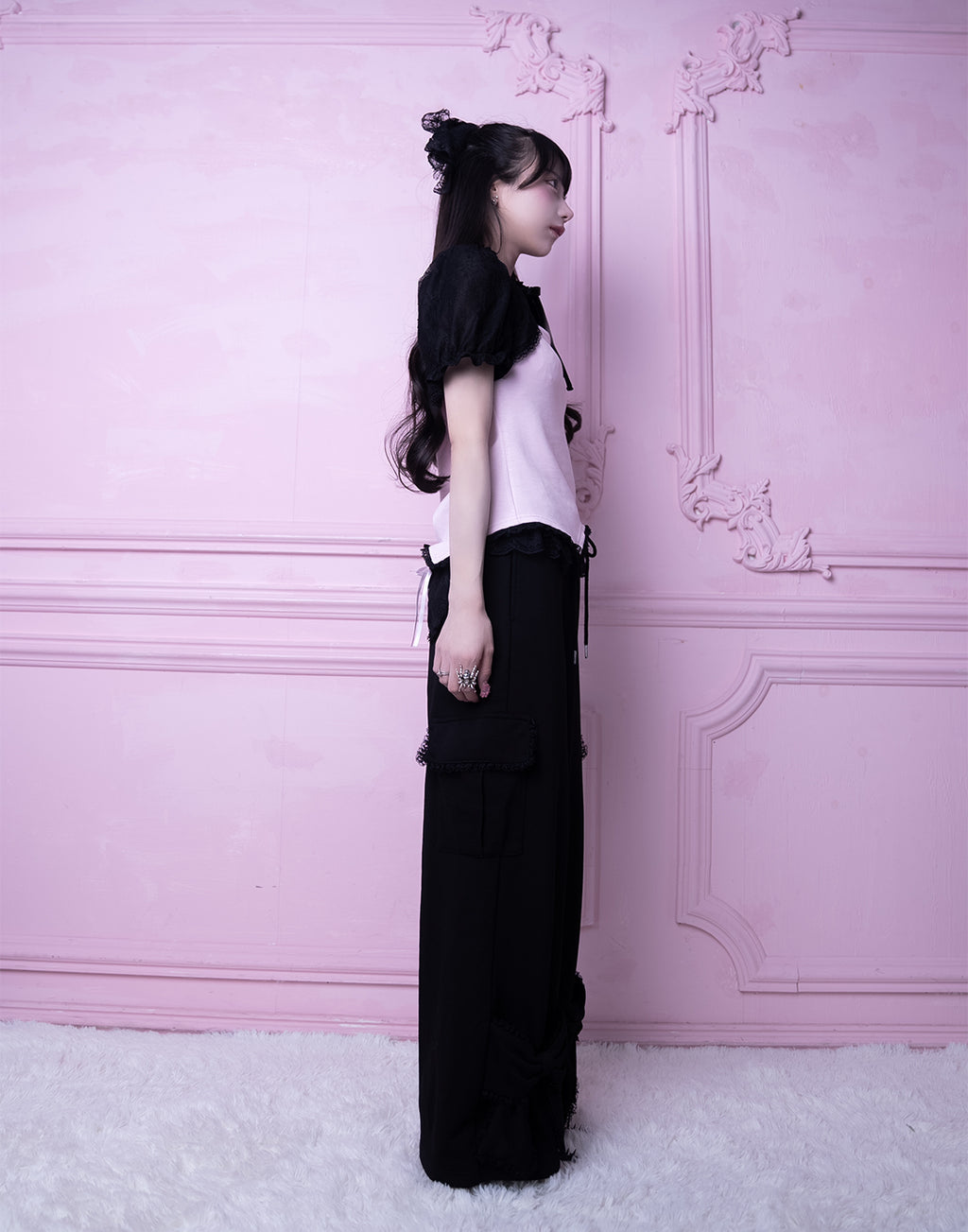 AVENCHUMU Lace blouse style cutsew tops