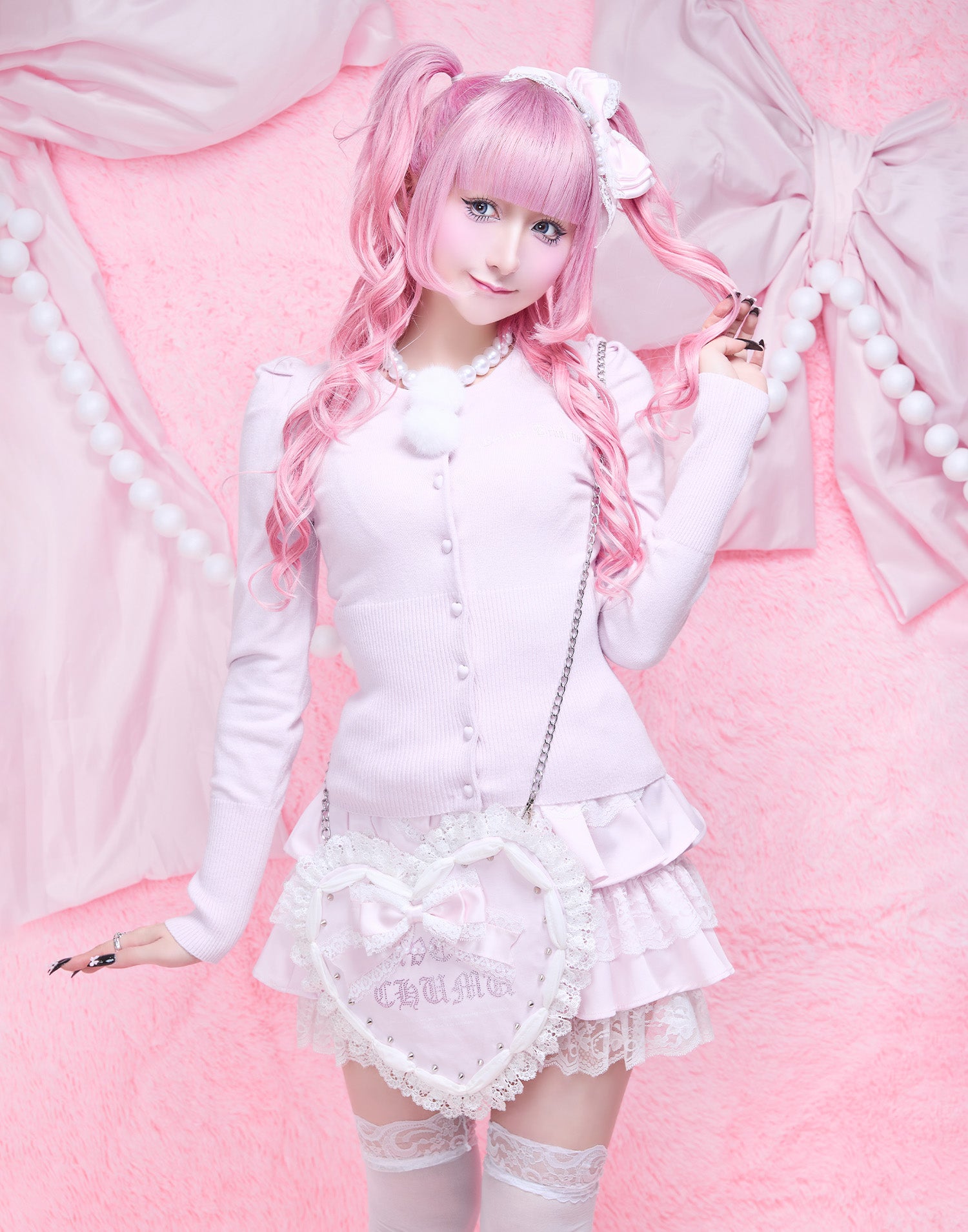 AVENCHUMU Eat Me Drink Me knit cardigan