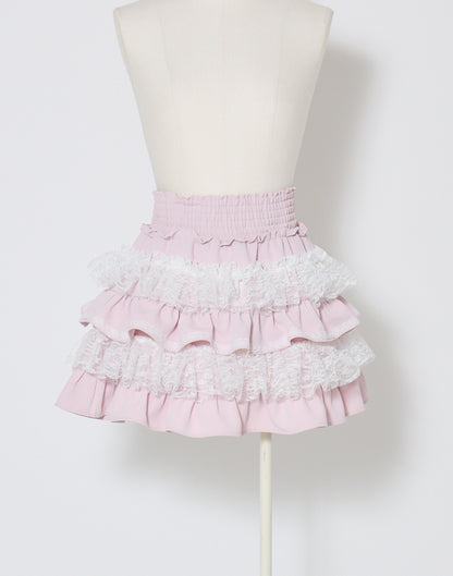 mellfy memory Lace tutu drawers mini Skirt