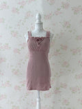 GRL Dolly Frilled Strap Dress (Pink)
