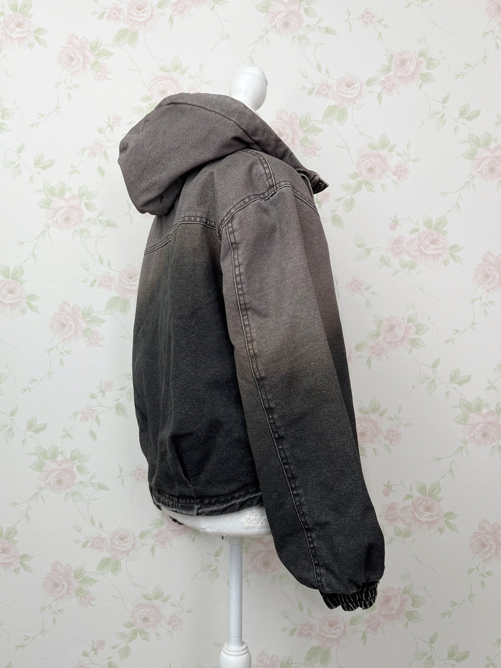 LAGUA GEM Cotton Hoodie Gradation Jacket (Brown)