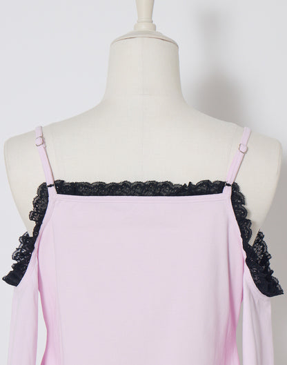 AVENCHUMU ERICO collaboration illustration flare sleeve top