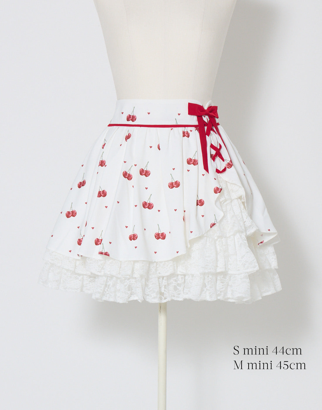 mellfy memory Sweet cherry lace frill Skirt