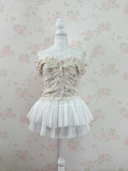 Shoujo Floral Cotton Blouse