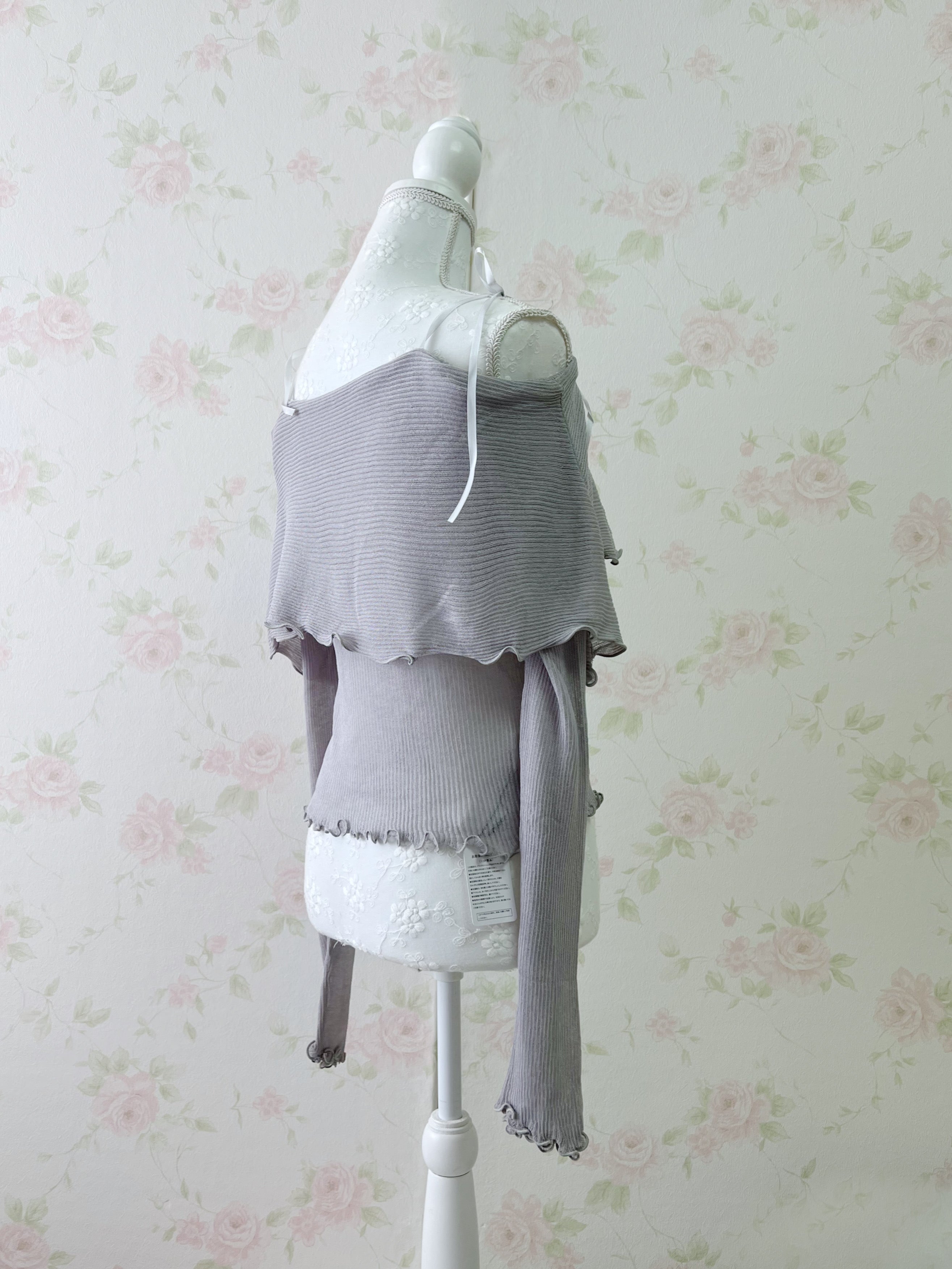 Mellow Off Shoulder Top (Gray)