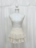 Passion room Lacy Layered Skirt (Ivory)