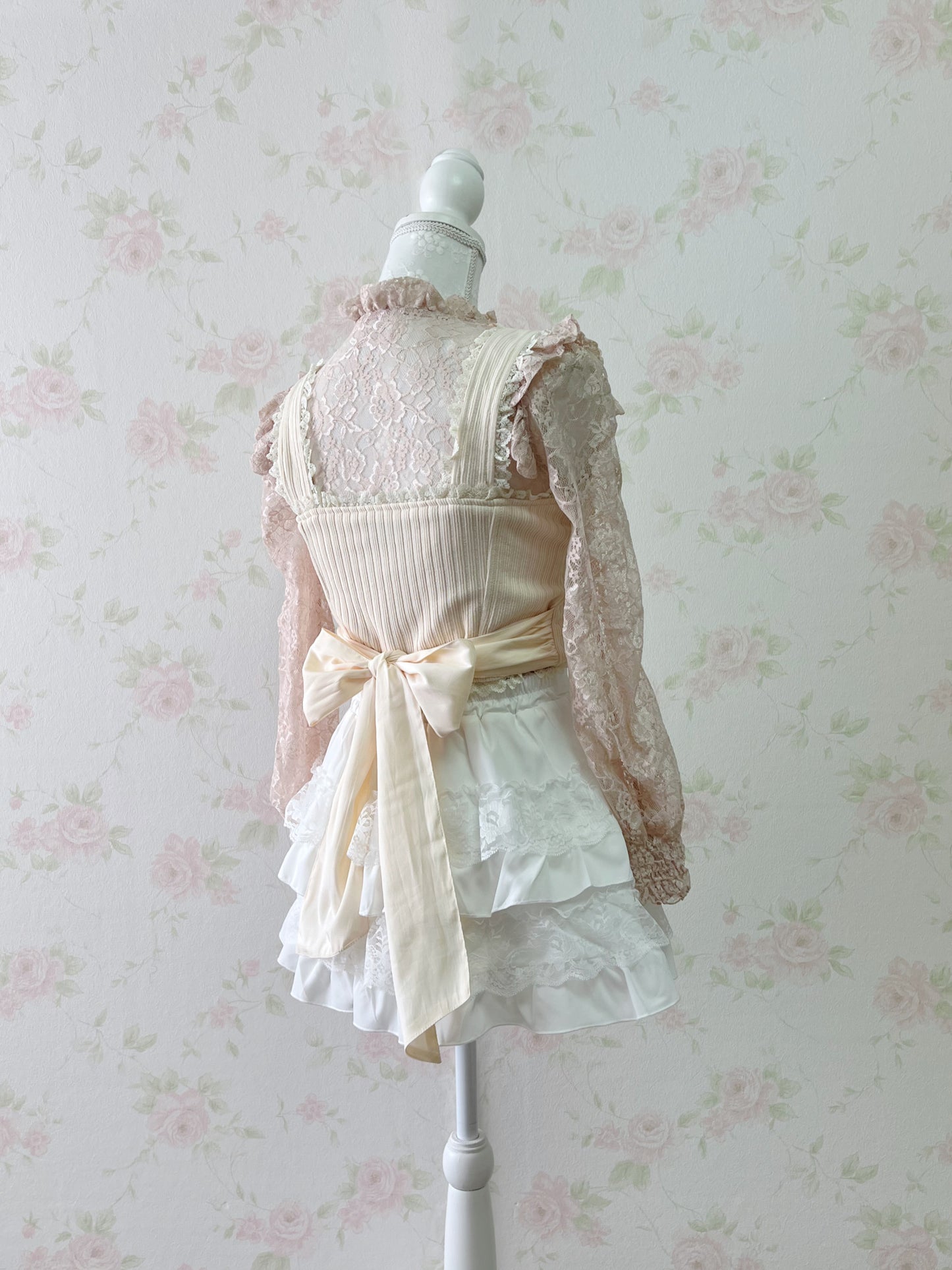 ROJITA Back Bow Bustier (Ivory)