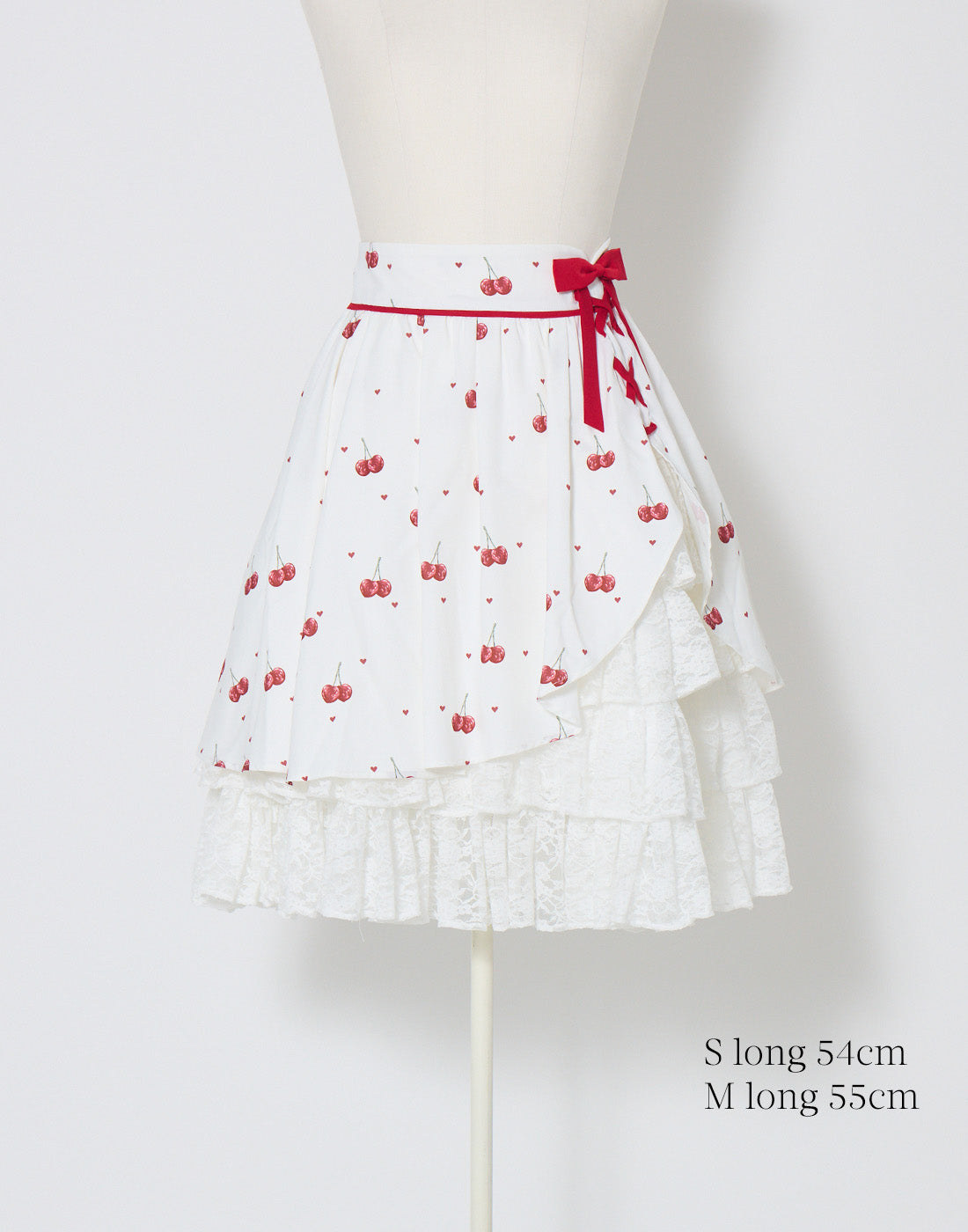 mellfy memory Sweet cherry lace frill Skirt