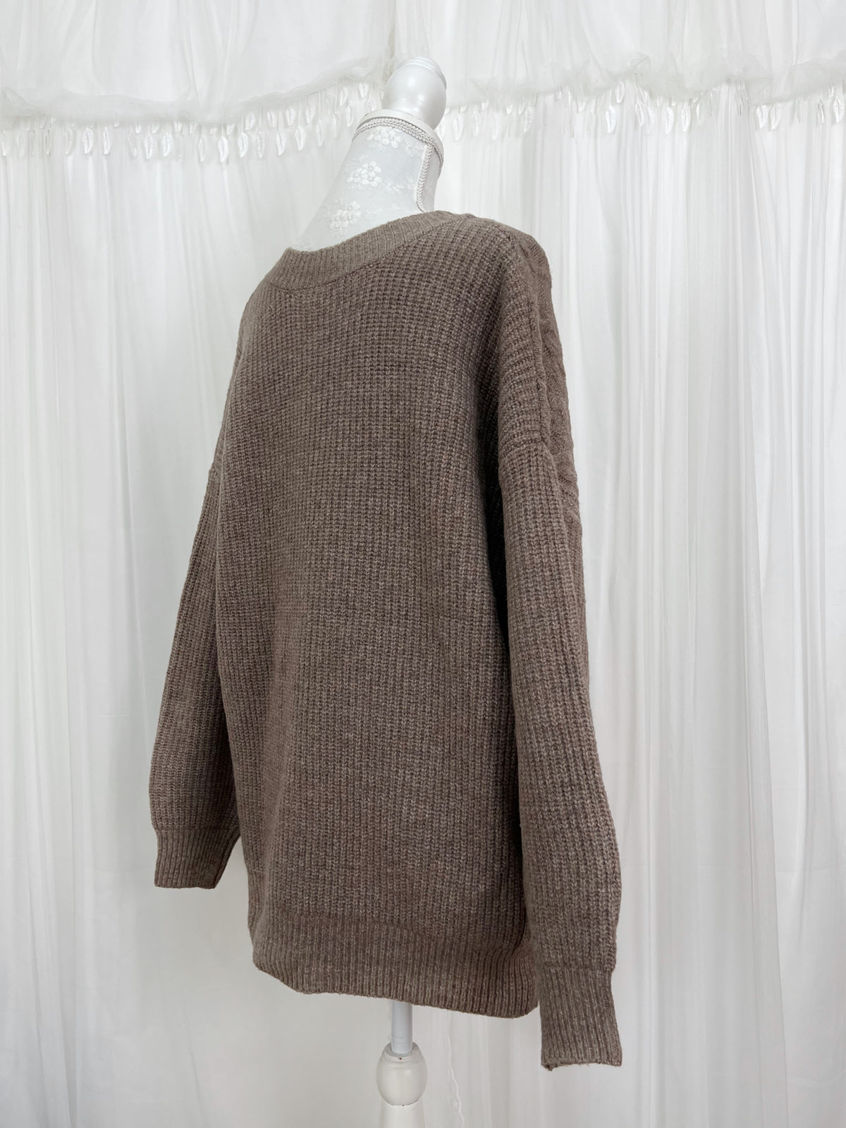 Oversized Soft Cardigan (Chocolate)