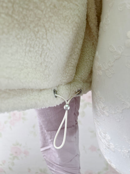 GRL Reversible Boa Puffer Jacket (Pink)