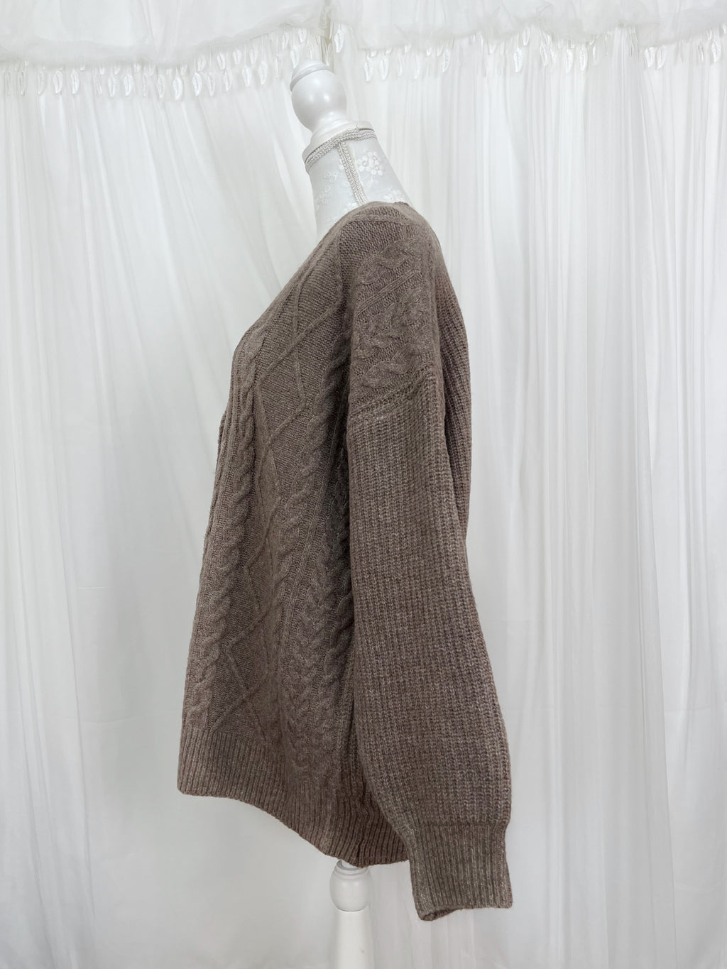 Oversized Soft Cardigan (Chocolate)