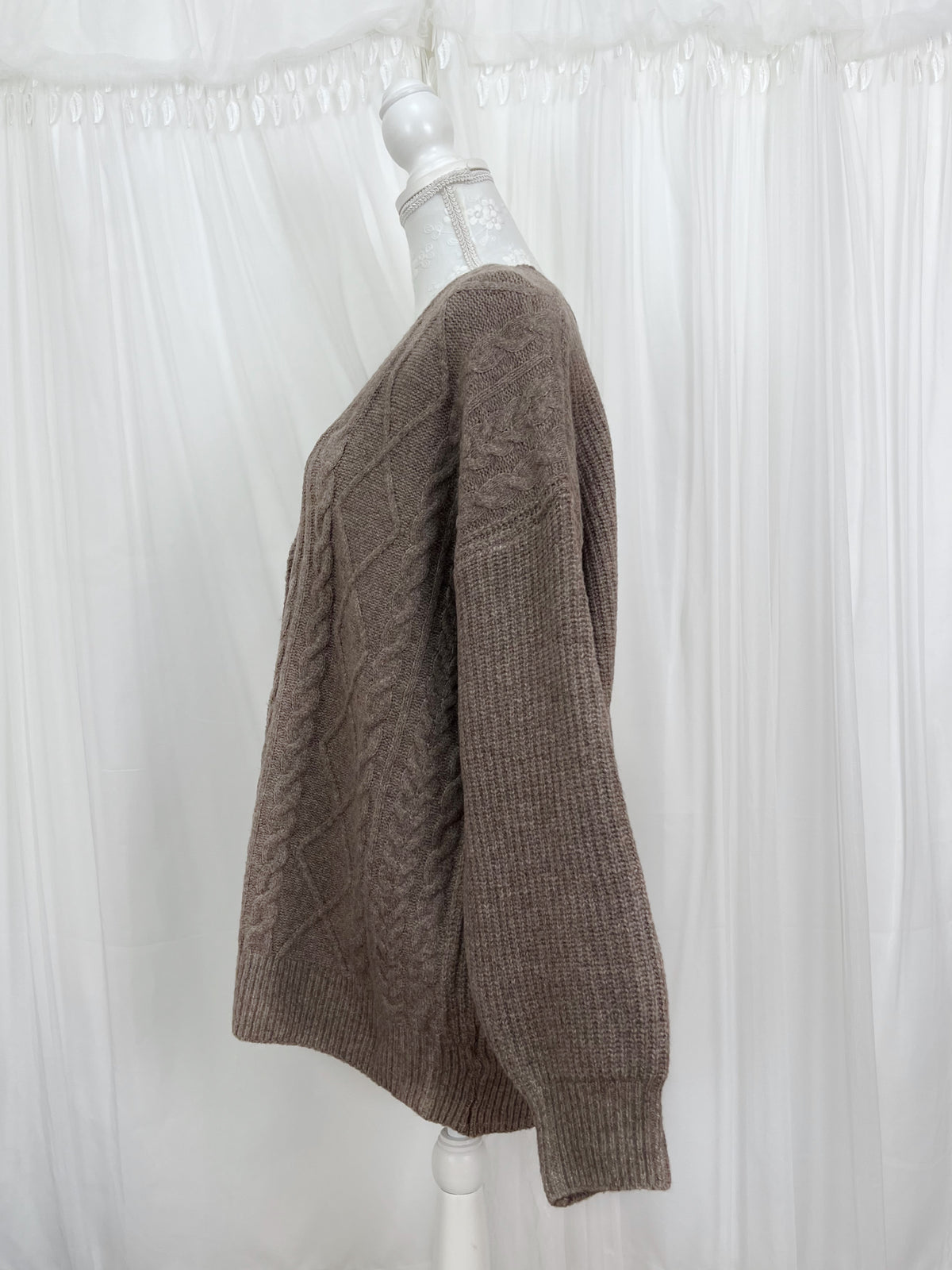 Oversized Soft Cardigan (Chocolate)