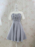 mille fille closet Lace Sleeve Dolly Dress (Blue)