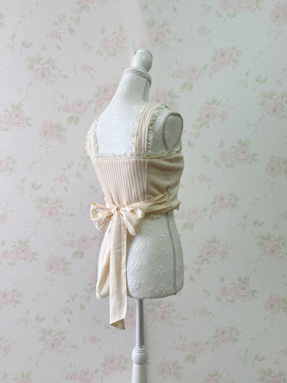 ROJITA Back Bow Bustier (Ivory)